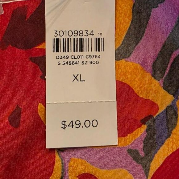 NWT - OOKIOH Women's Size XL Flowered Bikini Bottom - Picture 3 of 3